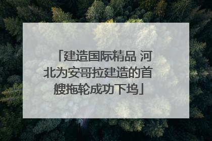 建造国际精品 河北为安哥拉建造的首艘拖轮成功下坞